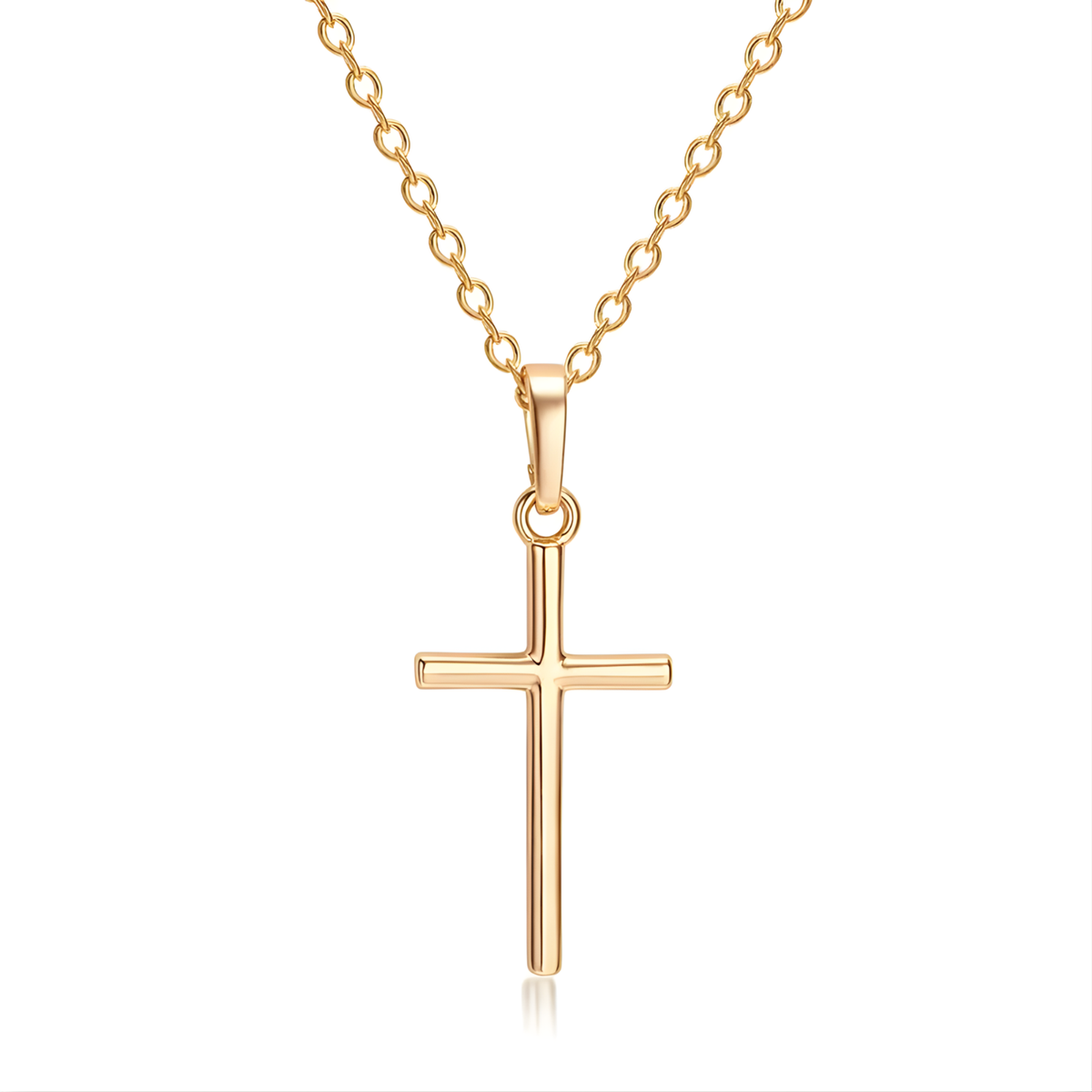 Elegante Goldene Kreuzkette