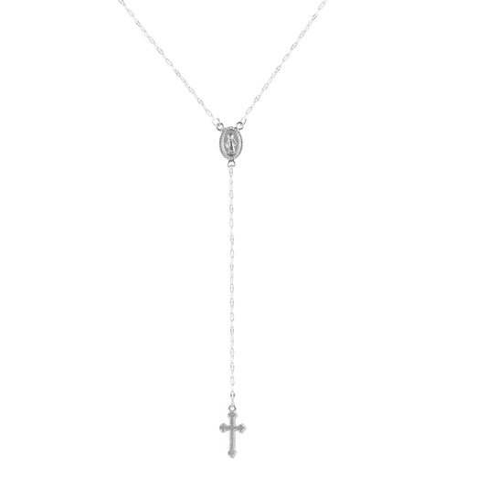 Elegant Silver Rosary