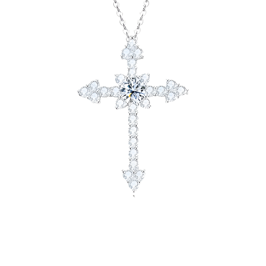 Shimmer Cross Necklace