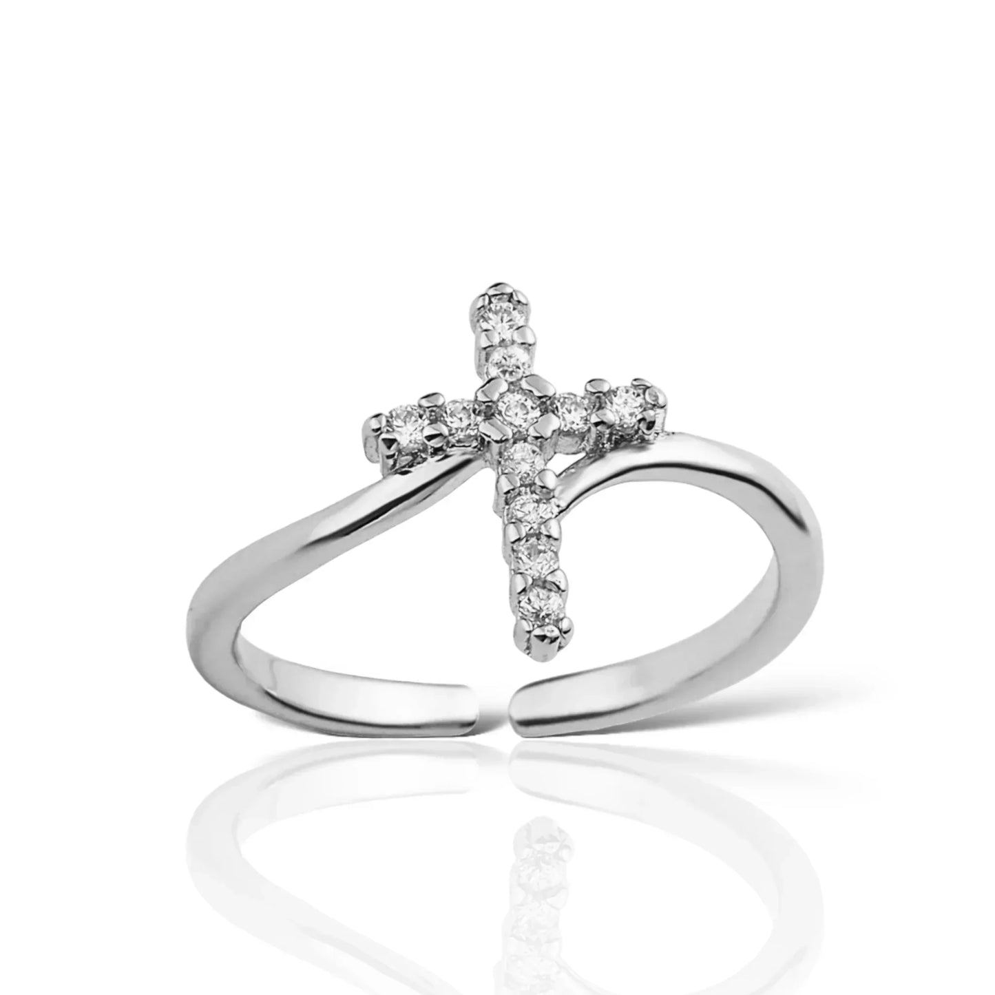 Elegant Cross Ring
