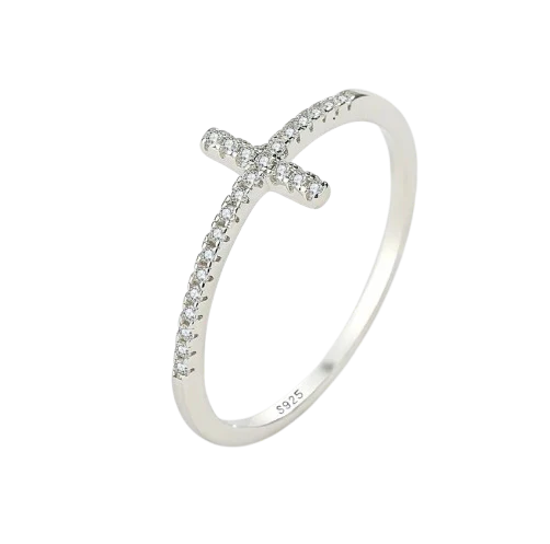 925 Silver Cross Ring